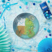 Vier seizoenen op aarde papieren bordje (Feest)