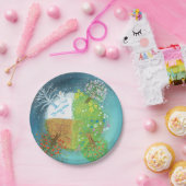 Vier seizoenen op aarde papieren bordje (Feest)