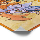 Vier seizoenen van Alphonse Mucha 1895 Poster (Hoek)