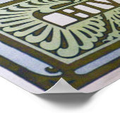 Vier seizoenen van Alphonse Mucha Poster (Hoek)