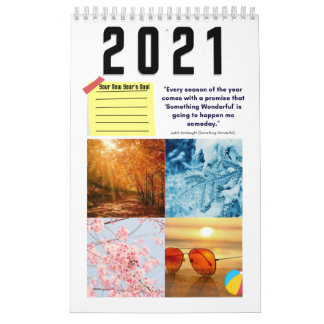 Vier seizoenen - winter, lente, zomer en herfst kalender