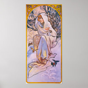 Vier seizoenen - winter poster