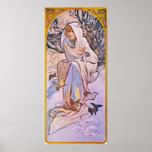 Vier seizoenen - winter poster (Voorkant)