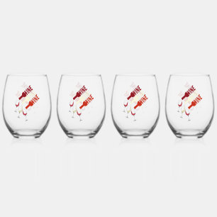 Vier Set Wijn Stemless Brillen Drinkware Wijnglas Zonder Voet