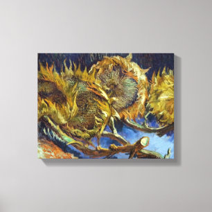 Vier sneeuwbloemen schilderen Vincent van Gogh Canvas Afdruk