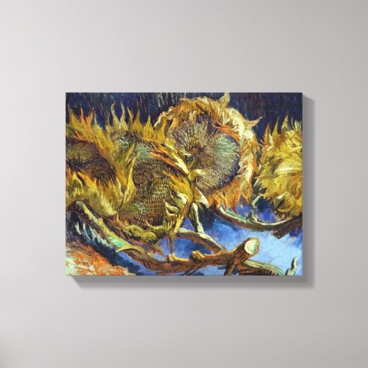 Vier sneeuwbloemen schilderen Vincent van Gogh Canvas Afdruk (Voorkant)