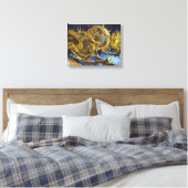 Vier sneeuwbloemen schilderen Vincent van Gogh Canvas Afdruk (Insitu (Slaapkamer))