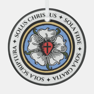 Vier Solas - Lutheran Glas Ornament