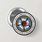 Vier Solas - Lutheran Ronde Button 5,7 Cm (Voorkant /achterkant)
