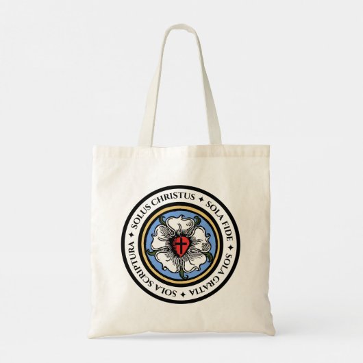 Vier Solas - Lutheran Tote Bag (Achterkant)