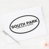 VIER "South Park", Downtown LA Ovale Sticker (Envelop)