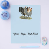 Vier spelhoenderen flyer (Enkel)