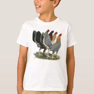 Vier spelhoenderen t-shirt