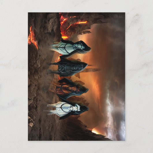 Vier sperma van de Apocalyps Briefkaart (Voorkant)