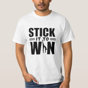 Vier sporten met unieke Lacrosse-kunst T-shirt