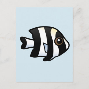Vier Stripe Damselfish Briefkaart