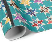 Vier Swallows quilt Cadeaupapier (Rol Hoek)