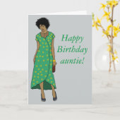 Vier tante kaart (Gele Bloem)