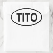 VIER Tito Ovale Sticker (Tas)