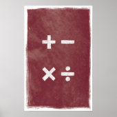 Vier transactieart - Wiskunde Posters (Voorkant)