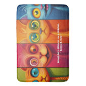 Vier unieke katten badmat (Voorkant Verticaal)