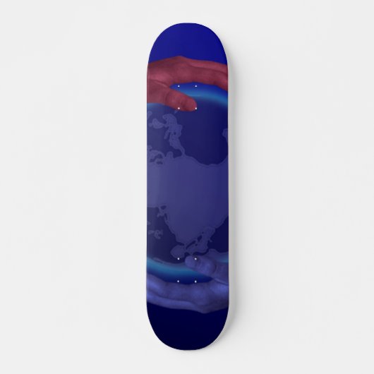 Vier uur op aarde skateboard (Voorkant)
