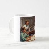 Vier uw reis: medische mijlpalen Mok (Voorkant links)