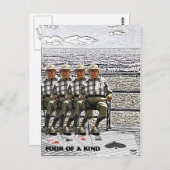 Vier van een soort briefkaart (Voorkant / Achterkant)