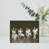 Vier Vaudeville Dancers slaan een pos in Briefkaart (Staand voorkant)
