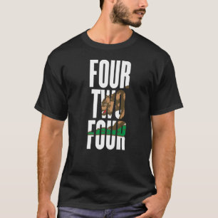 Vier vier 424 Area Code California Los Angeles T-shirt
