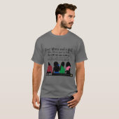 Vier vrouwen en een Will Keepomwille Unisex T-shir T-shirt (Voorkant volledig)