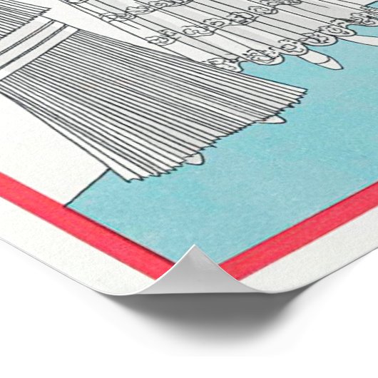 Vier vrouwen van Dupouy-Magnin Poster (Hoek)