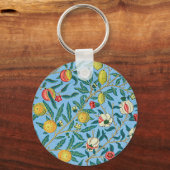 Vier Vruchten van William Morris Sleutelhanger (Achterkant)