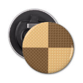 Vier Wafers Button Flesopener (Voorkant)