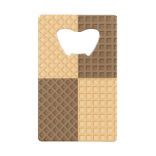 Vier Wafers Kredietkaart Flessenopener