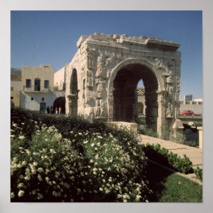 Vier-weg Arch van Marcus Aurelius en Lucius Poster