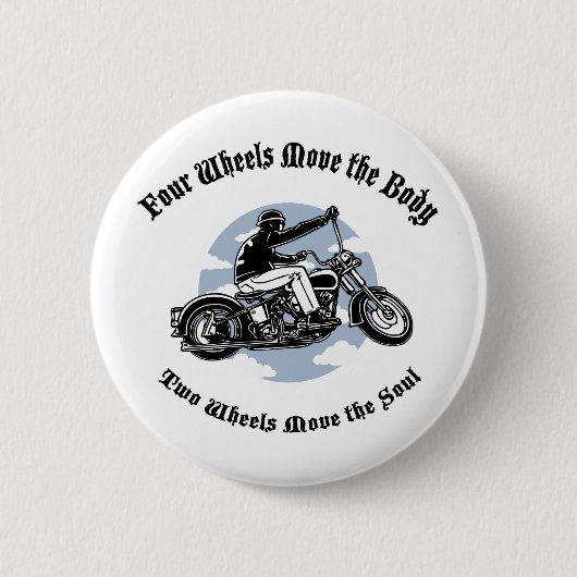 Vier wielen III Ronde Button 5,7 Cm (Voorkant)