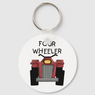 Vier wielslipjes en -cadeaus sleutelhanger