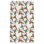 Vier Wilde Fheasants Gift Bag Klein Cadeauzakje (Voorkant)