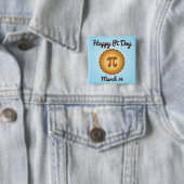 Vier Wiskunde! Draag een Happy Pi Day Vierkante Button 5,1 Cm (In situ)