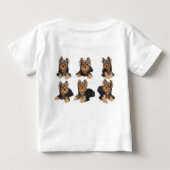 Vier yorkies (Achterkant)