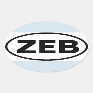 VIER Zebulon "ZEB" Ovale Sticker