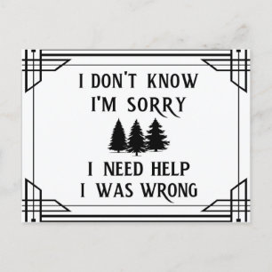 Vier zinnen die leiden tot de wijsheid briefkaart