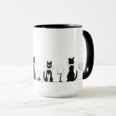 Vier zwarte katten, Louis Wain Mok (Voorkant rechts)