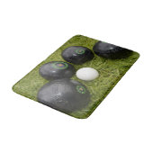 Vier zwarte koffers en Jack, Badmat (Gekanteld)