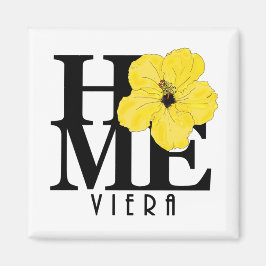Viera HOME Yellow Hibiscus Magnet Magneet