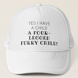 Vierbenige Harige Kind Grappige Quote Trucker Hoed Pet