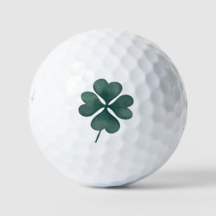 Vierbladige Klaver Groen Waterverf Golfballen