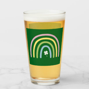 Vierbladige Klaver Regenboog St. Patrick's Dag Glas