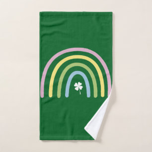 Vierbladige Klaver Regenboog St. Patrick's Dag Handdoek